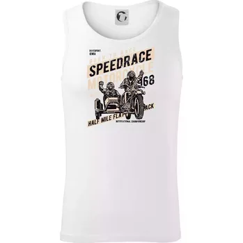 Speedrace motrcycle half mile - Tílko pánské Core - 2XL ( Bílá )
