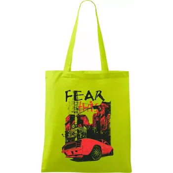 Fear this car - Taška bavlněná - 42 x 38 cm ( Limetková )