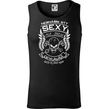 Pánské termoprádlo Nesnáším být sexy - opravář - Tílko pánské Core - L ( Černá )