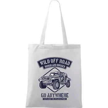 Nákupní taška Wild Off Road - Taška bavlněná - 42 x 38 cm ( Bílá )