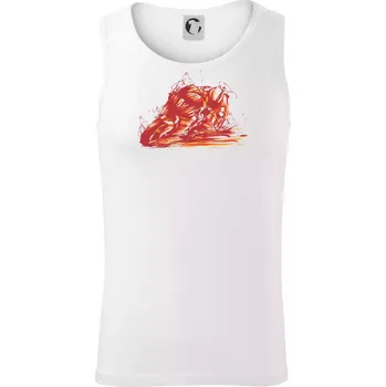 Silniční moto splash - Tílko pánské Core - S ( Bílá )