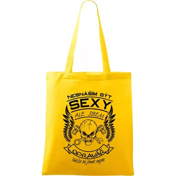 Nesnáším být sexy - opravář - Taška bavlněná - 42 x 38 cm ( Žlutá )