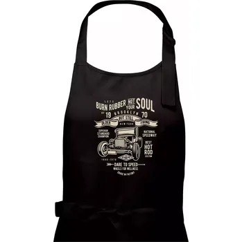 Kuchyňská zástěra Burn Rubber - Dámská zástěra na vaření - Univerzální velikost ( Černá )