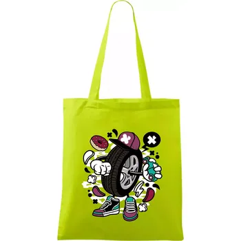 Gumák - Taška bavlněná - 42 x 38 cm ( Limetková )