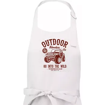 Kuchyňská zástěra Outdoor Adventure 2 - Dámská zástěra na vaření - Univerzální velikost ( Bílá )