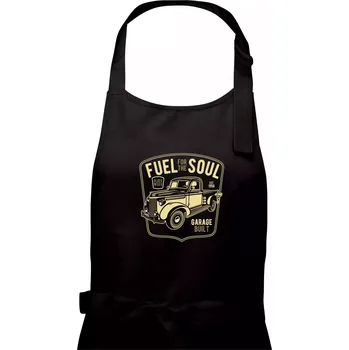 Kuchyňská zástěra Fuel For The Soul - Pánská zástěra na vaření - Univerzální velikost ( Černá )
