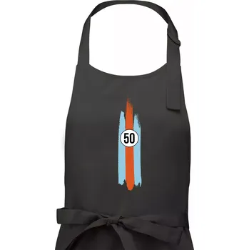 Kuchyňská zástěra Vintage Race 50 - Dámská zástěra na vaření - Univerzální velikost ( Tmavá břidlice (šedá se zeleným nádechem) )