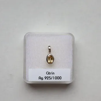 Přívěsek Přívěsek - Citrín, AG 925/1000, PL16