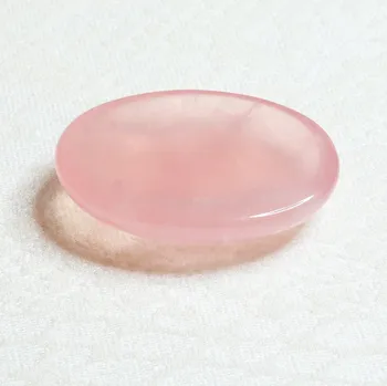 Masážní kámen N30 Masážní hmatka růženín ovál cca 4 cm