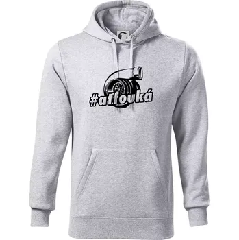 Pánská mikina Ať fouká - Mikina pánská Cape s kapucí - 5XL ( Světlešedý Melír )