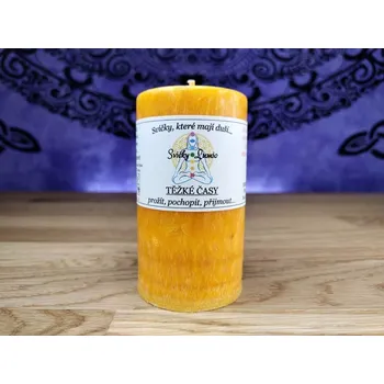 Svíčka 10,5 x 6 Těžké časy (Šamanská svíce)