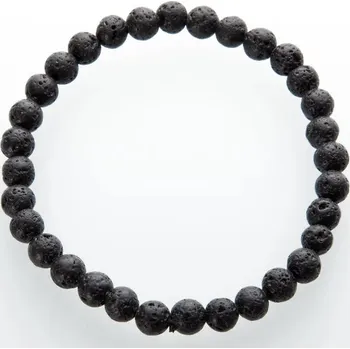 Náramek Náramek - Láva kulička 6 mm pánský