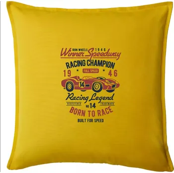 Polštář Winner Speedway - Polštář 50x50 - 50x50 - Pouze potah ( Žlutá )