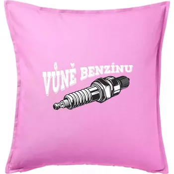 Polštář Vůně benzínu - Polštář 50x50 - 50x50 - Pouze potah ( Růžová )