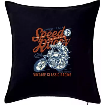 Polštář Speed Racer 2 - Polštář 50x50 - 50x50 - Pouze potah ( Černá )
