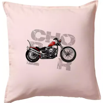 Polštář Chopper 004 - Polštář 50x50 - 50x50 - Pouze potah ( Světle růžová )