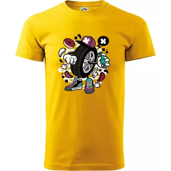 Pánské tričko Gumák - Triko extra velké (5-8XL) - 6XL ( Žlutá )