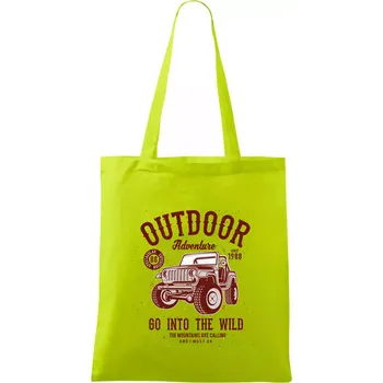 Outdoor Adventure 2 - Taška bavlněná - 42 x 38 cm ( Limetková )