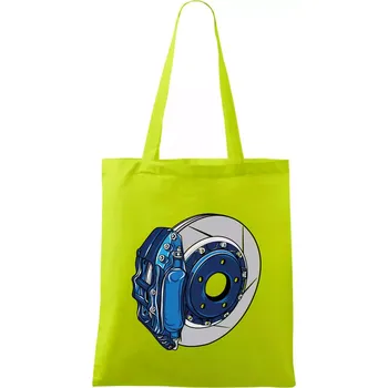 Auto kotoučová brzda - Taška bavlněná - 42 x 38 cm ( Limetková )