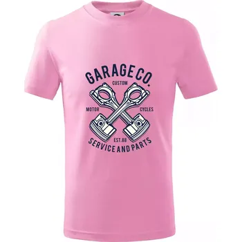 Chlapecké tričko Garage Co - Tričko dětské bavlněné - 146 cm/10 let ( Růžová )