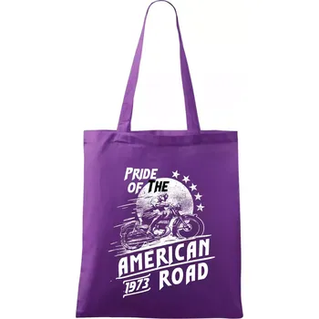 American Pride - Taška bavlněná - 42 x 38 cm ( Fialová )