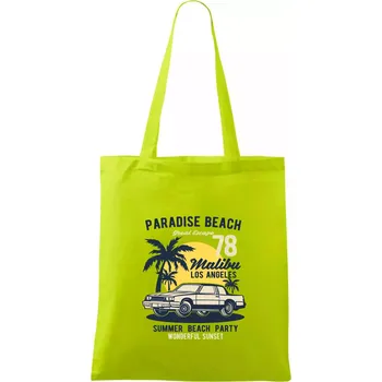 Paradise Beach - Taška bavlněná - 42 x 38 cm ( Limetková )