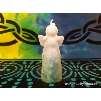 Svíčka Anděl Snílek zelený