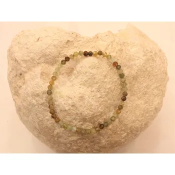 Náramek Náramek - Granát zelený fazetovaný 4 mm