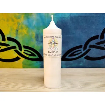 Svíčka 14 x 4 SVĚTLO - Bílá svíce