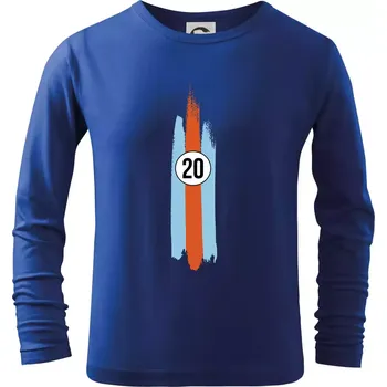 Chlapecké oblečení Vintage Race 20 - Triko dětské Long Sleeve - 158 cm/12 let ( Královská modrá )