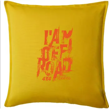 Polštář I am offroad - Polštář 50x50 - 50x50 - Pouze potah ( Žlutá )