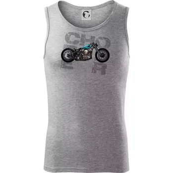 Chopper 001 - Tílko pánské Core - M ( Tmavě šedý melír )