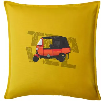 Polštář Tuk Tuk - Polštář 50x50 - 50x50 - Pouze potah ( Žlutá )