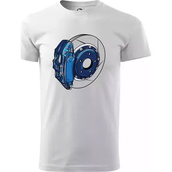 Pánské tričko Auto kotoučová brzda - Triko extra velké (5-8XL) - 7XL ( Bílá )
