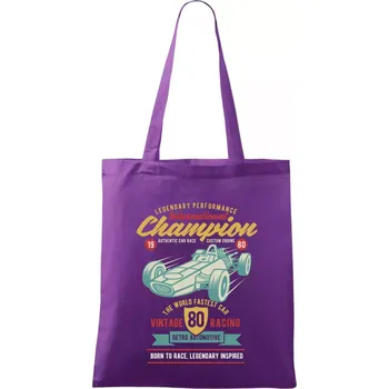 International Champion Car Race - Taška bavlněná - 42 x 38 cm ( Fialová )