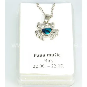 Přívěsek Přívěsek rak, Paua mušle