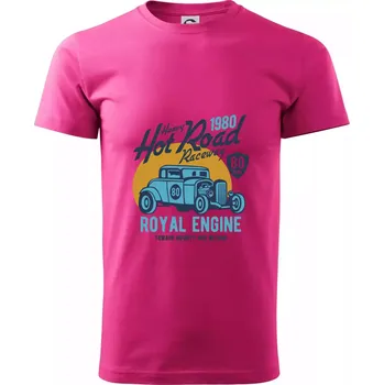 Pánské tričko Heavy Hot Road - Klasické pánské triko vyšší gramáže - M ( Purpurová )