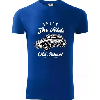 Pánské tričko Enjoy The Ride - Viper FIT - Pánské zůžené tričko - S ( Královská modrá )