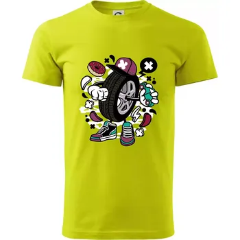 Pánské tričko Gumák - Klasické pánské triko vyšší gramáže - 3XL ( Limetková )