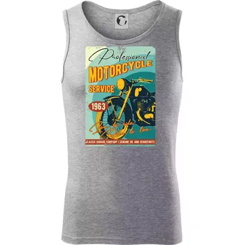 Professional service moto - Tílko pánské Core - S ( Tmavě šedý melír )