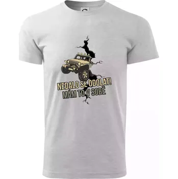 Pánské tričko Nedalo se odolat, mám to v sobě offroad - Triko extra velké (5-8XL) - 8XL ( Světlešedý Melír )