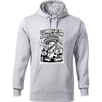 Pánská mikina Combi abduction - Mikina pánská Cape s kapucí - 3XL ( Světlešedý Melír )