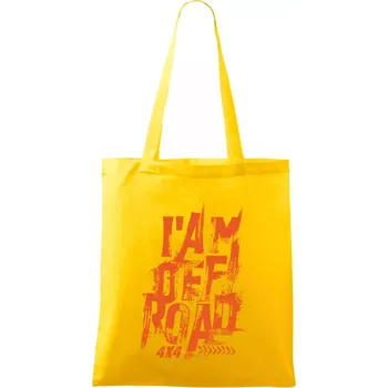 I am offroad - Taška bavlněná - 42 x 38 cm ( Žlutá )