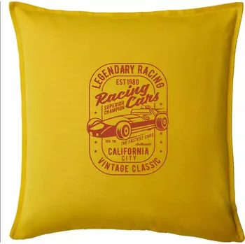 Polštář Legendary Racing Cars - Polštář 50x50 - 50x50 - Pouze potah ( Žlutá )