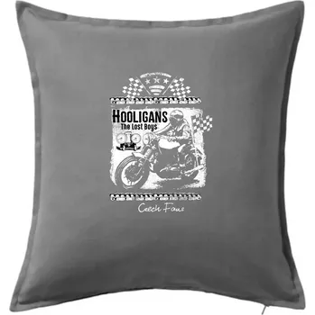 Polštář The Lost Boys - Polštář 50x50 - 50x50 - Včetně výplně ( Tmavě šedý melír )