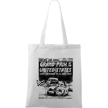 Grand Prix Of The United States - Taška bavlněná - 42 x 38 cm ( Bílá )
