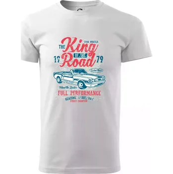 King Of The Road - Triko extra velké (5-8XL) - 8XL ( Bílá )