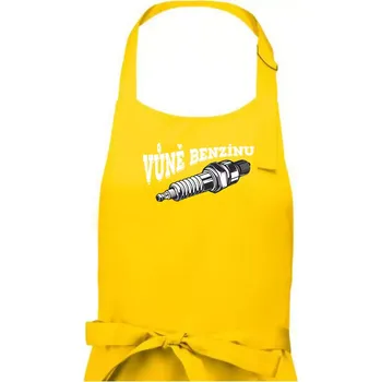 Kuchyňská zástěra Vůně benzínu - Dámská zástěra na vaření - Univerzální velikost ( Žlutá )