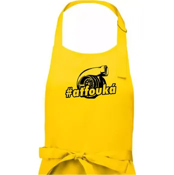 Kuchyňská zástěra Ať fouká - Pánská zástěra na vaření - Univerzální velikost ( Žlutá )