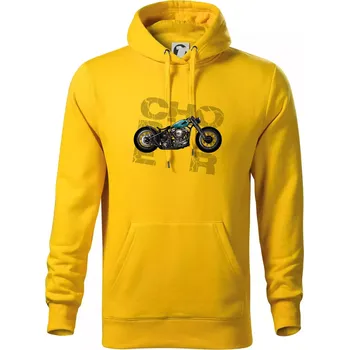 Pánská mikina Chopper 001 - Mikina pánská Cape s kapucí - 5XL ( Žlutá )